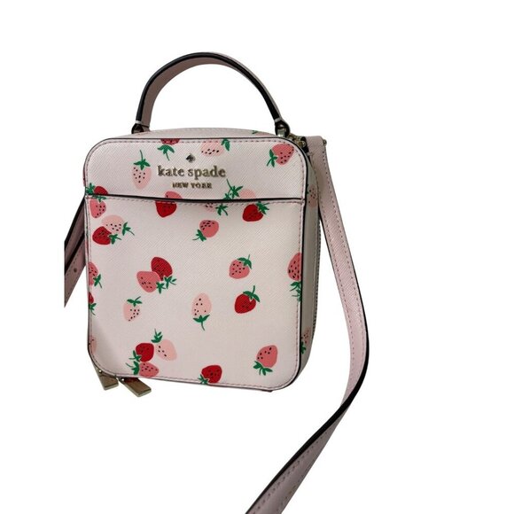Kate Spade New York Staci Daisy Wild Strawberries Vanity Crossbody Purse - Picture 1 of 12